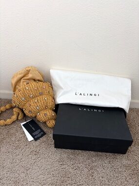 L’alingi Crystal Beaded Crochet Mini Hand Bag